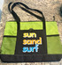 Surf Ghetto Beach Tote Bag Salt and Lime