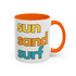 Beach SUN SAND SURF Accent Coffee Mug 11oz