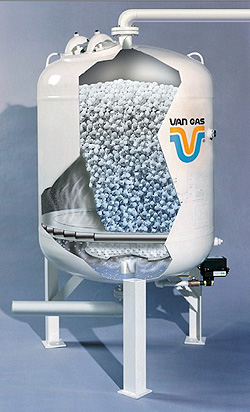 Silica gel blue for drying tower