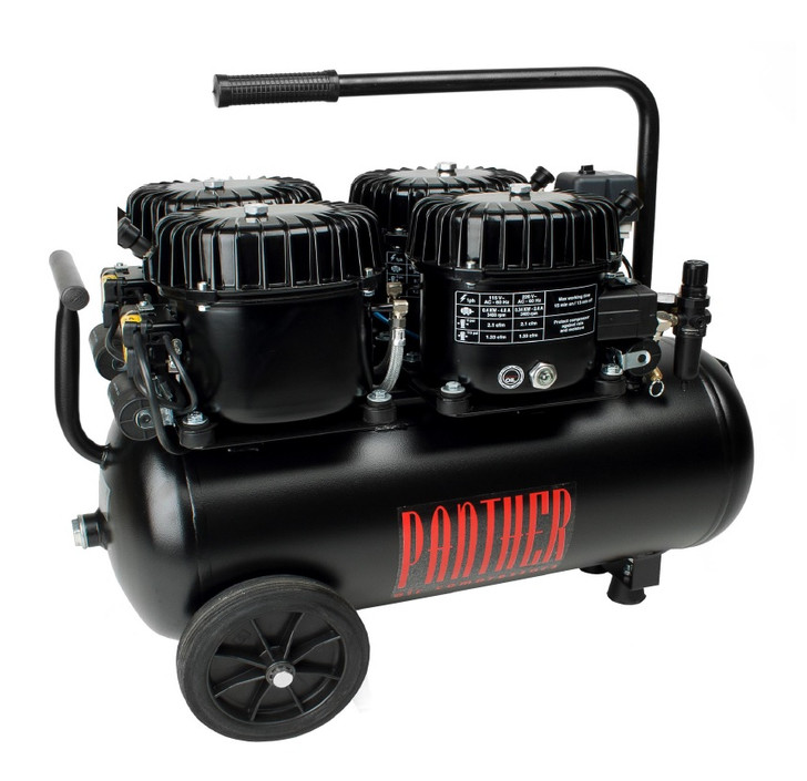 P200/50AL, Panther Silent Mini Air Compressor, 13 Gallon Tank, 8.4 CFM