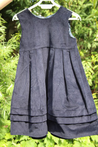 Cord Pinafore Dress
