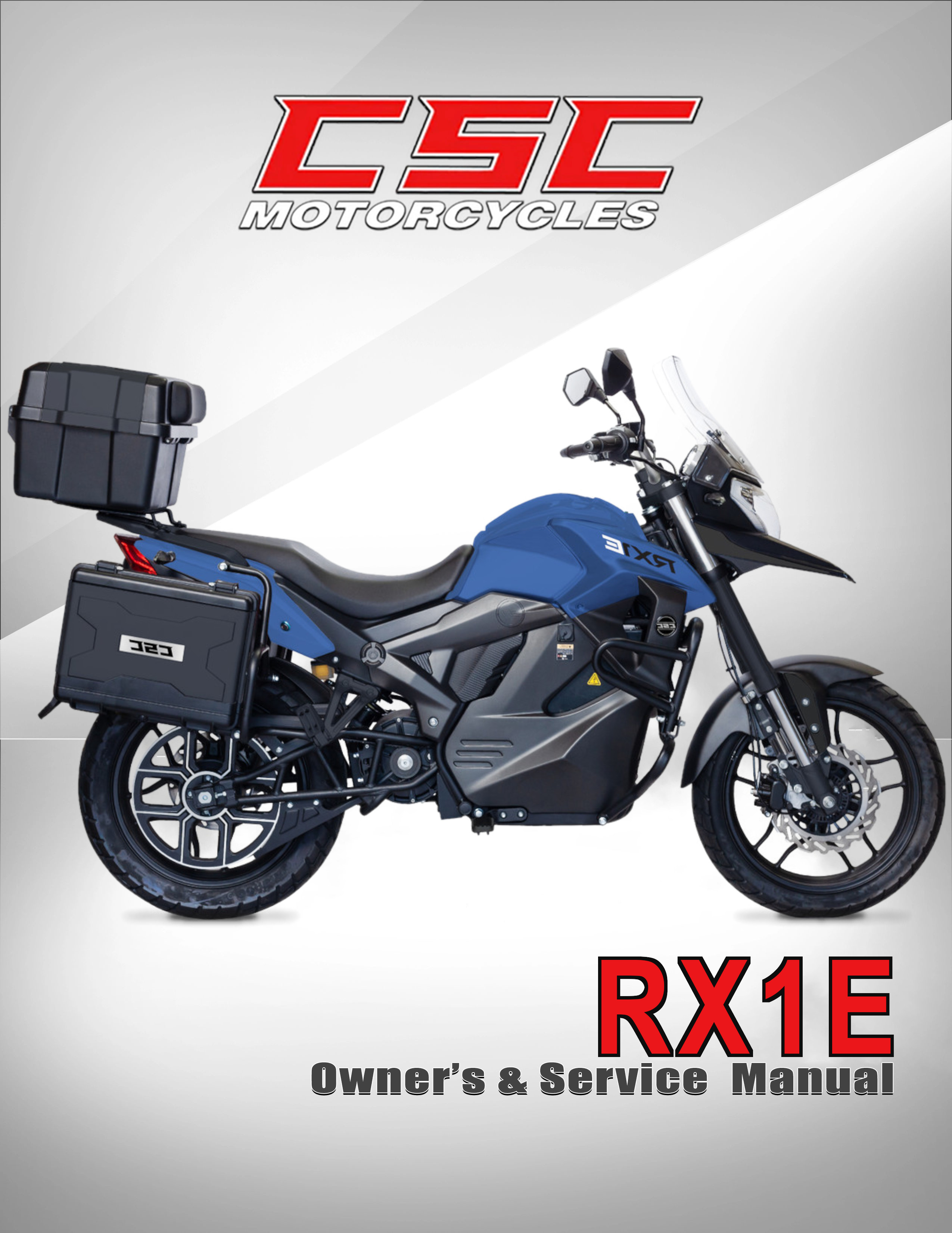 RX1E Electric Motorcycle Owner's Manual