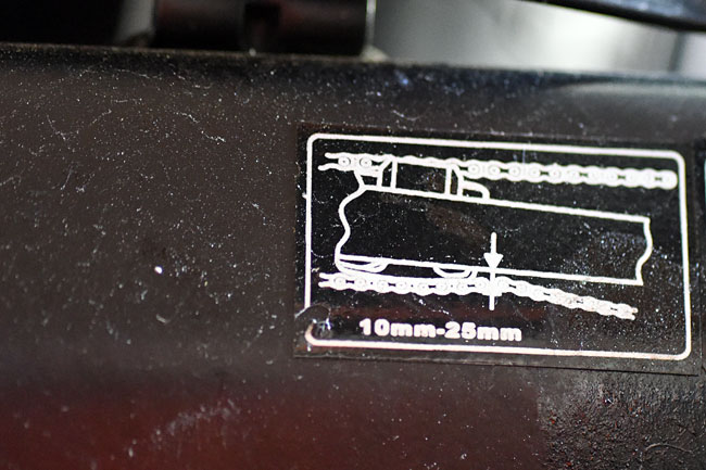 RX3 Cyclone Chain Adjustment