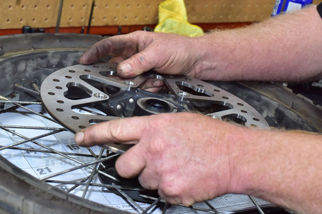 RX3 High Performance Front Brake Kit Installation Image