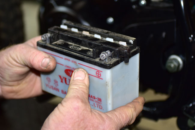 TT250 Battery Maintenance Image