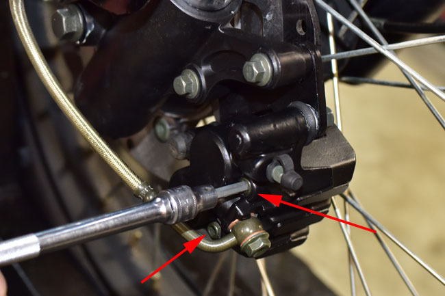 TT250 Brake Maintenance Image