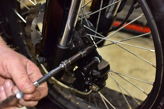 TT250 Brake Maintenance Image