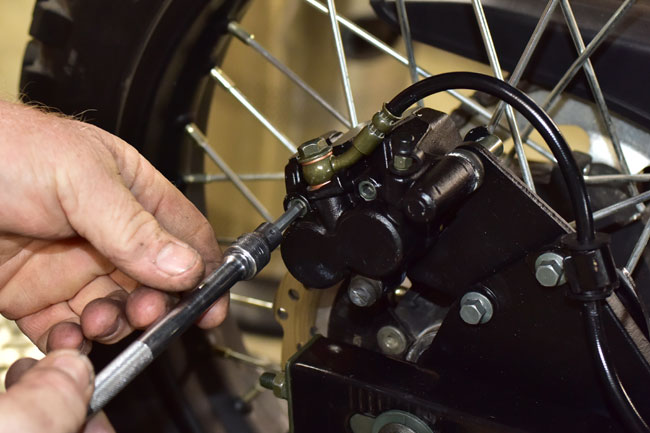 TT250 Brake Maintenance Image