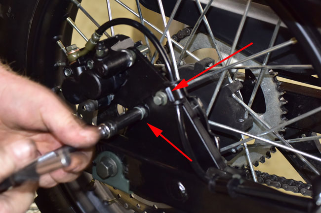 TT250 Brake Maintenance Image