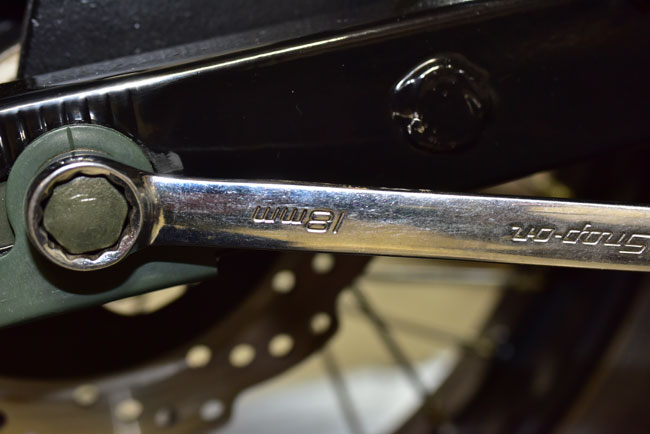 TT250 Chain Adjustment and Wheel Alignment Image