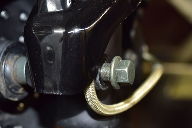 TT250 Front Wheel Removal and Installation