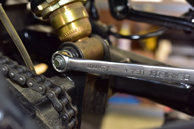 TT250 Swingarm Maintenance Tutorial Image