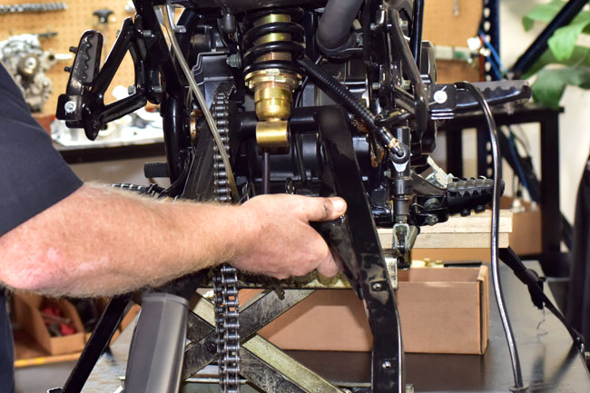 TT250 Swingarm Maintenance Tutorial Image