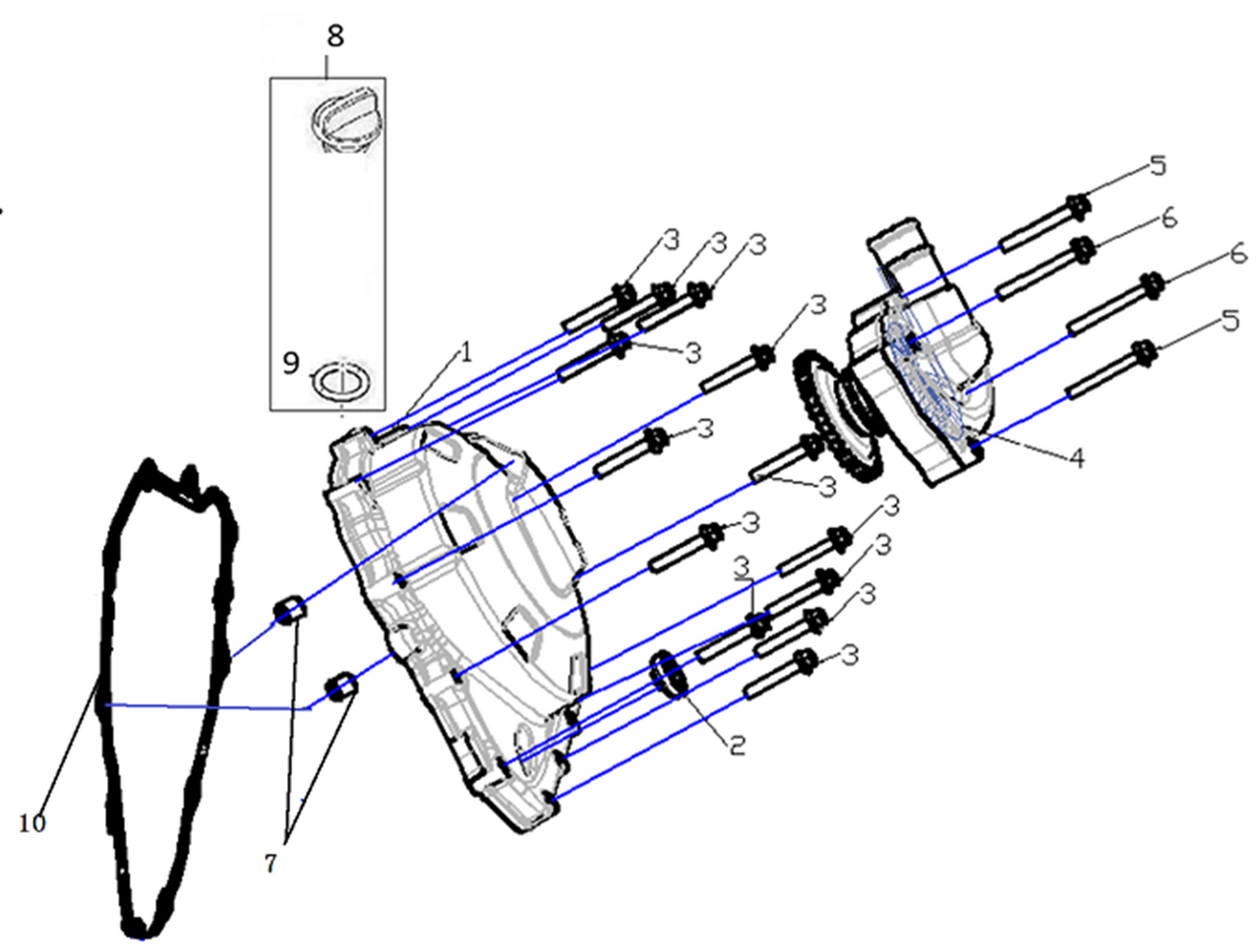 RIGHT CRANKCASE COVER