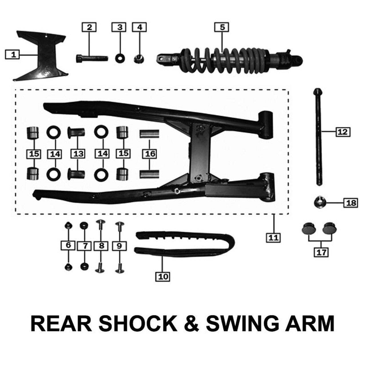 Swingarm & Shock