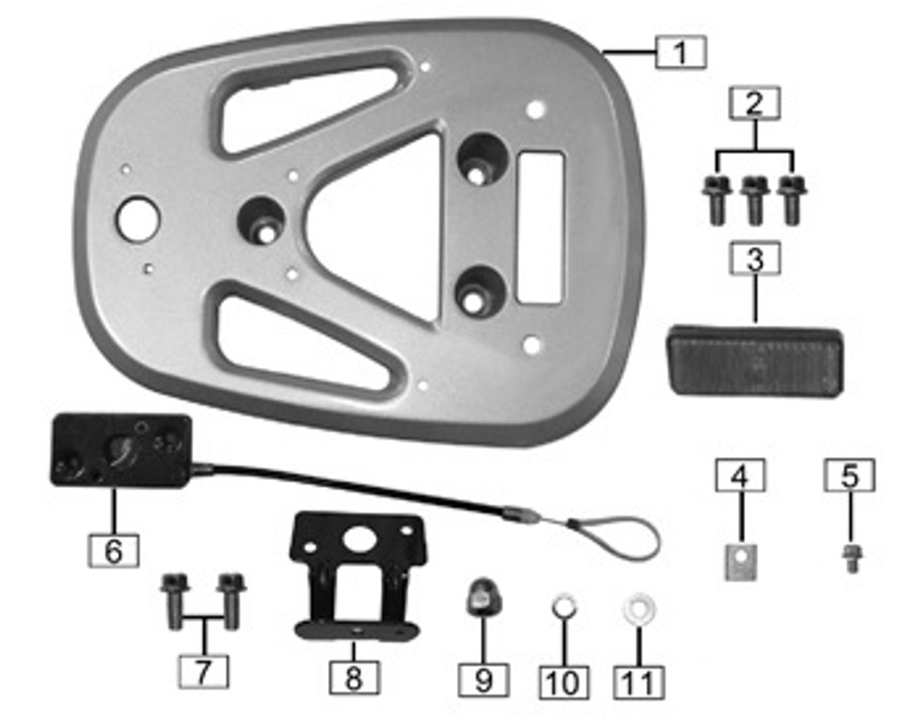 REAR SEAT SUPPORT