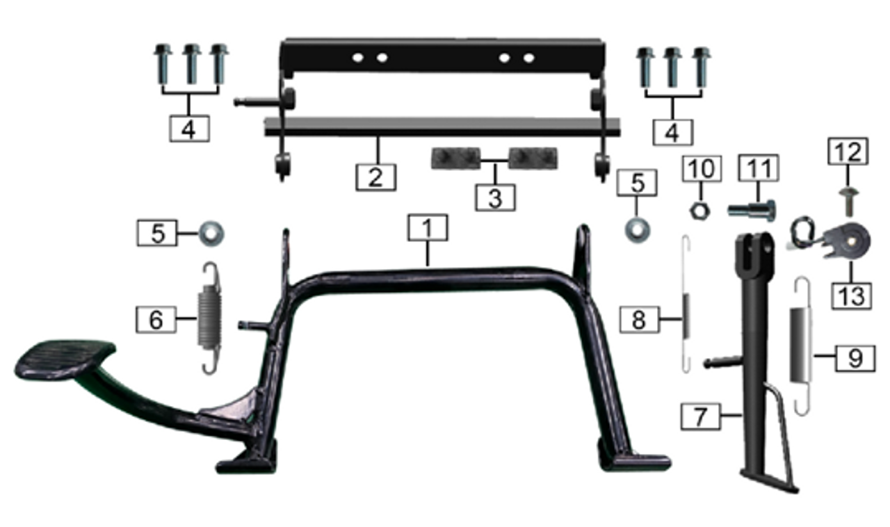 Center Stand and Kickstand