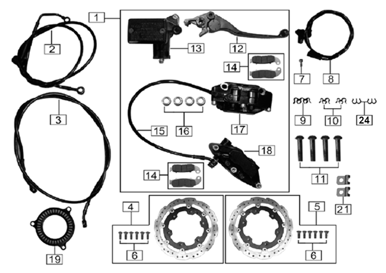 Front Brake, 2021-Up