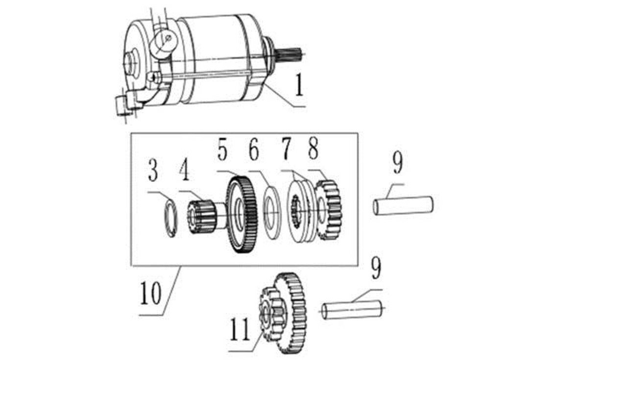 ELECTRIC STARTING MECHANISM