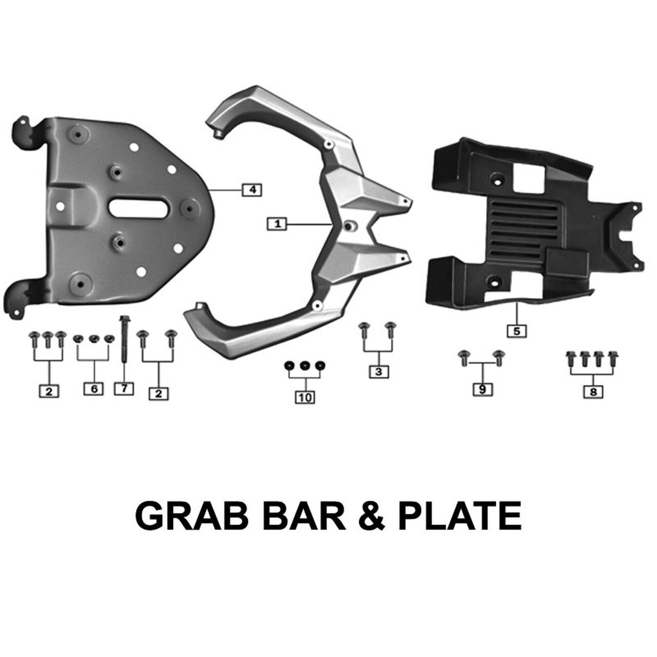 Rear Grab Bar & Plate