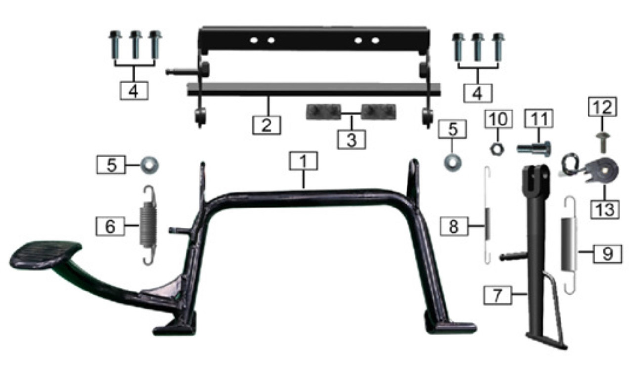 ちえ　s 13 - Kickstand Safety Switch fits ES5 Center Stand and Kickstand