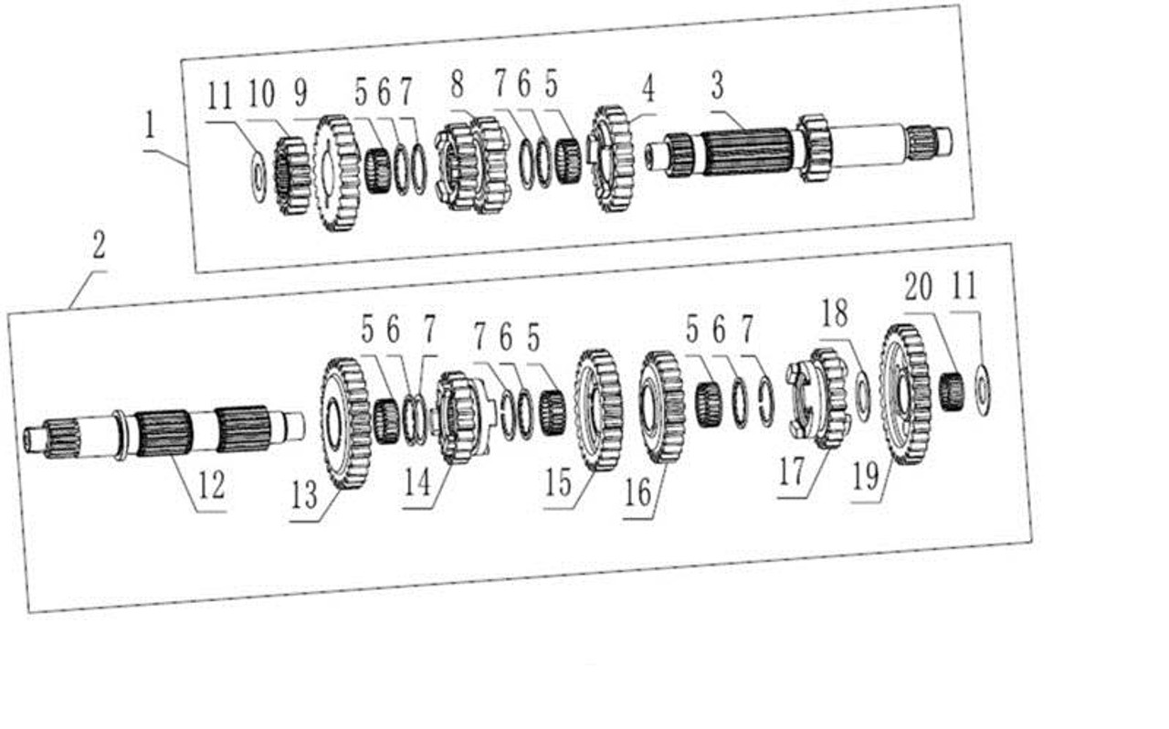 Main Shaft Transmission - CSC Motorcycles