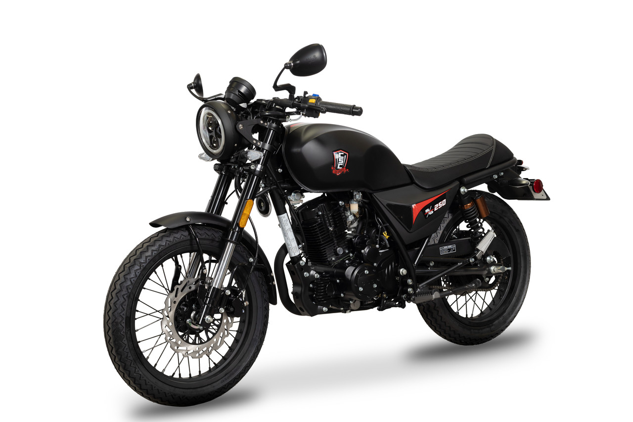 2025 SG250 San Gabriel - The Retro Cafe Racer Motorcycle in Black