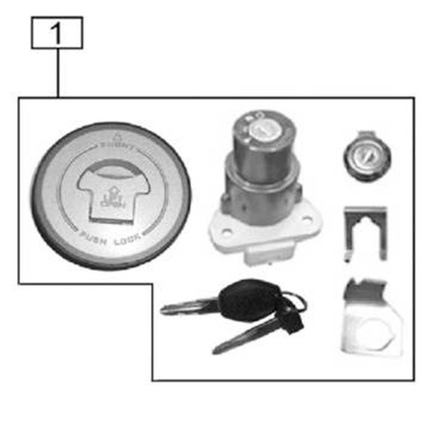 Whole Vehicle Lock Set, for RX4 CSC Motorcycles