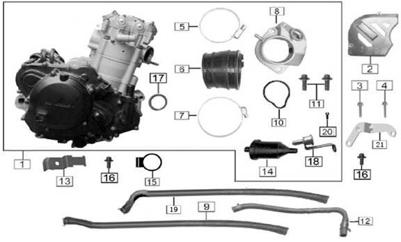 Locking clip 1 - CSC Motorcycles