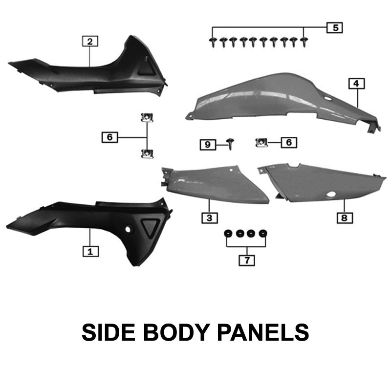 Cap,vehicle left front part, RX3 - CSC Motorcycles