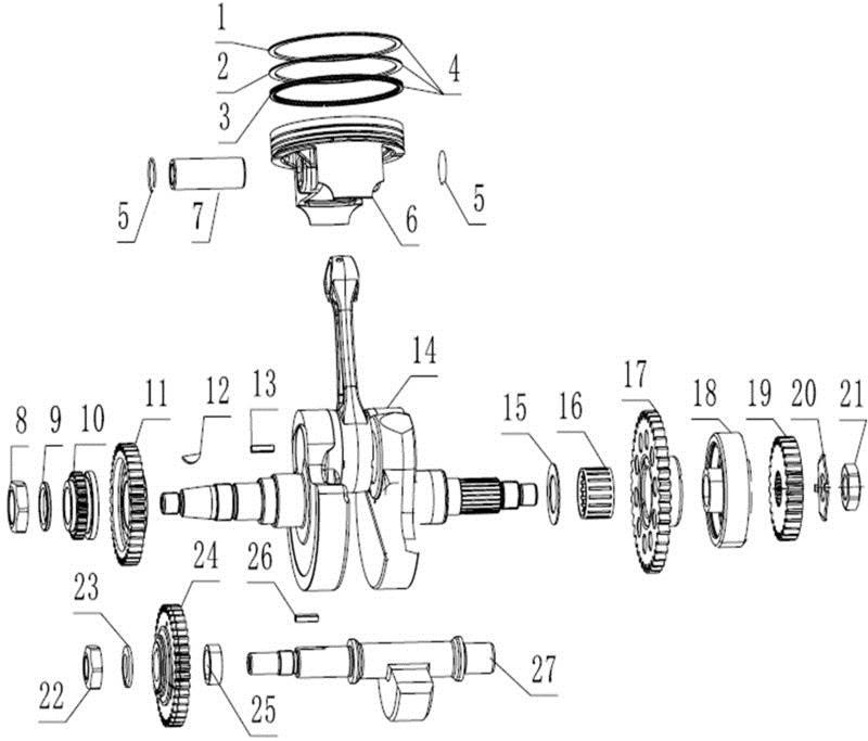 Crankshaft Connecting-Rod Assy 1 - CSC Motorcycles