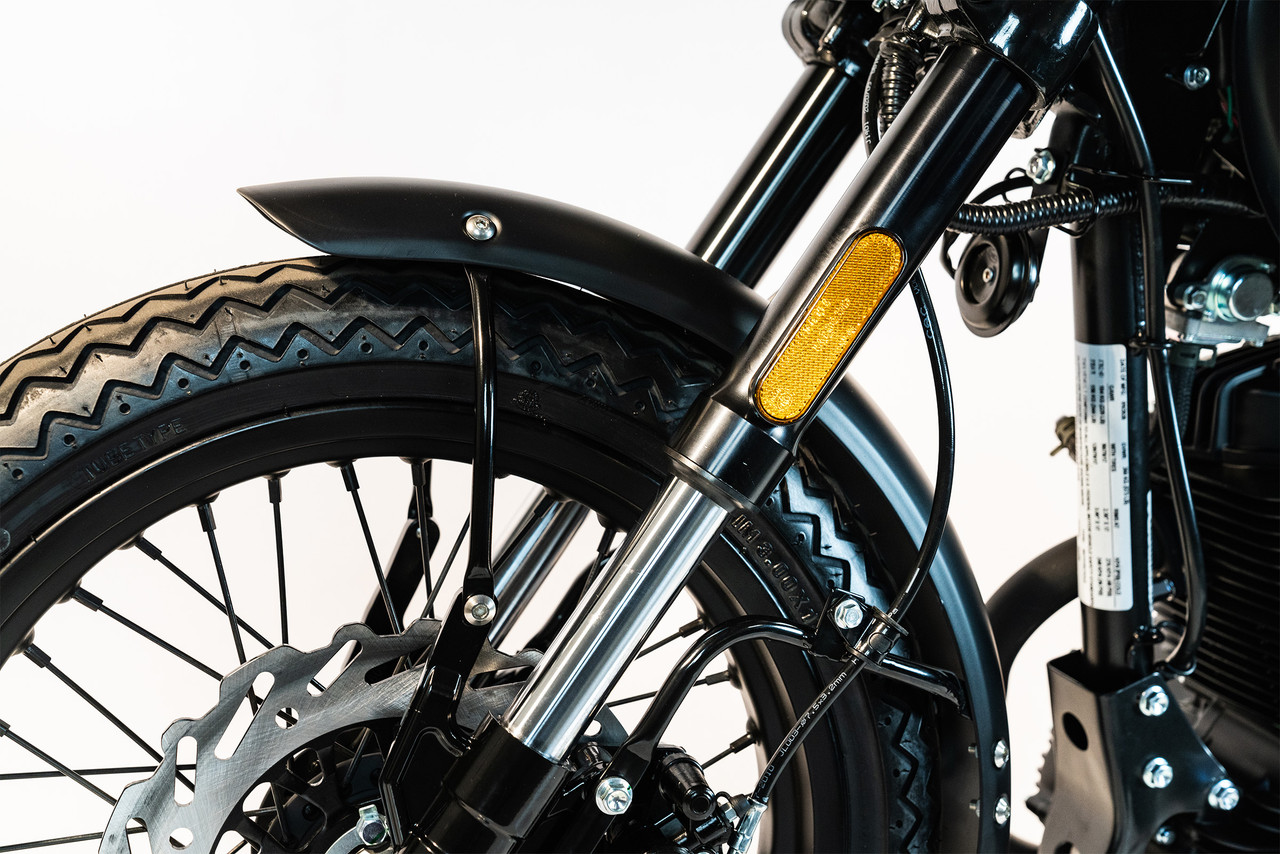 SG250 San Gabriel - The Retro Cafe Racer Motorcycle in Black - CSC 