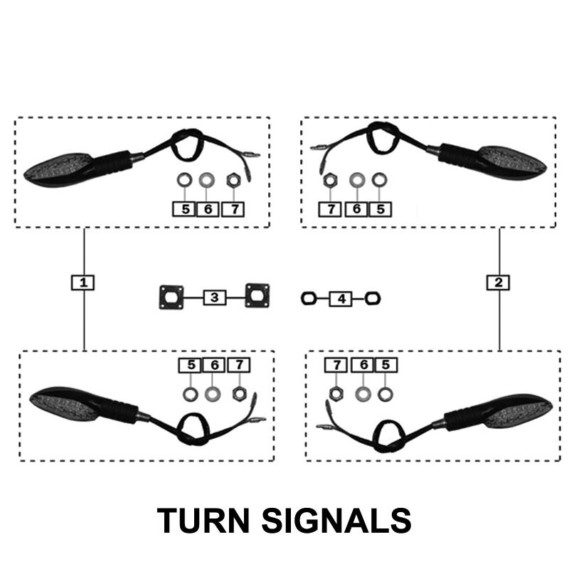 Turn Signal Left Side (LARGE), RX3 - CSC Motorcycles