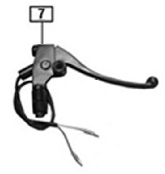 Z32-107-06282 Clutch Lever Assy - Lever Perch and Switch, For