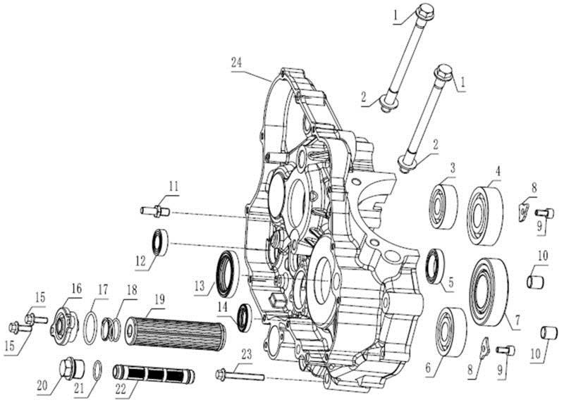 CJ-11 子株 Bolt Return Springn Fixing - CSC Motorcycles