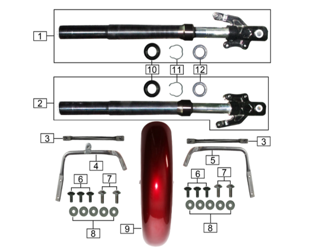 Front Forks & Front Fender