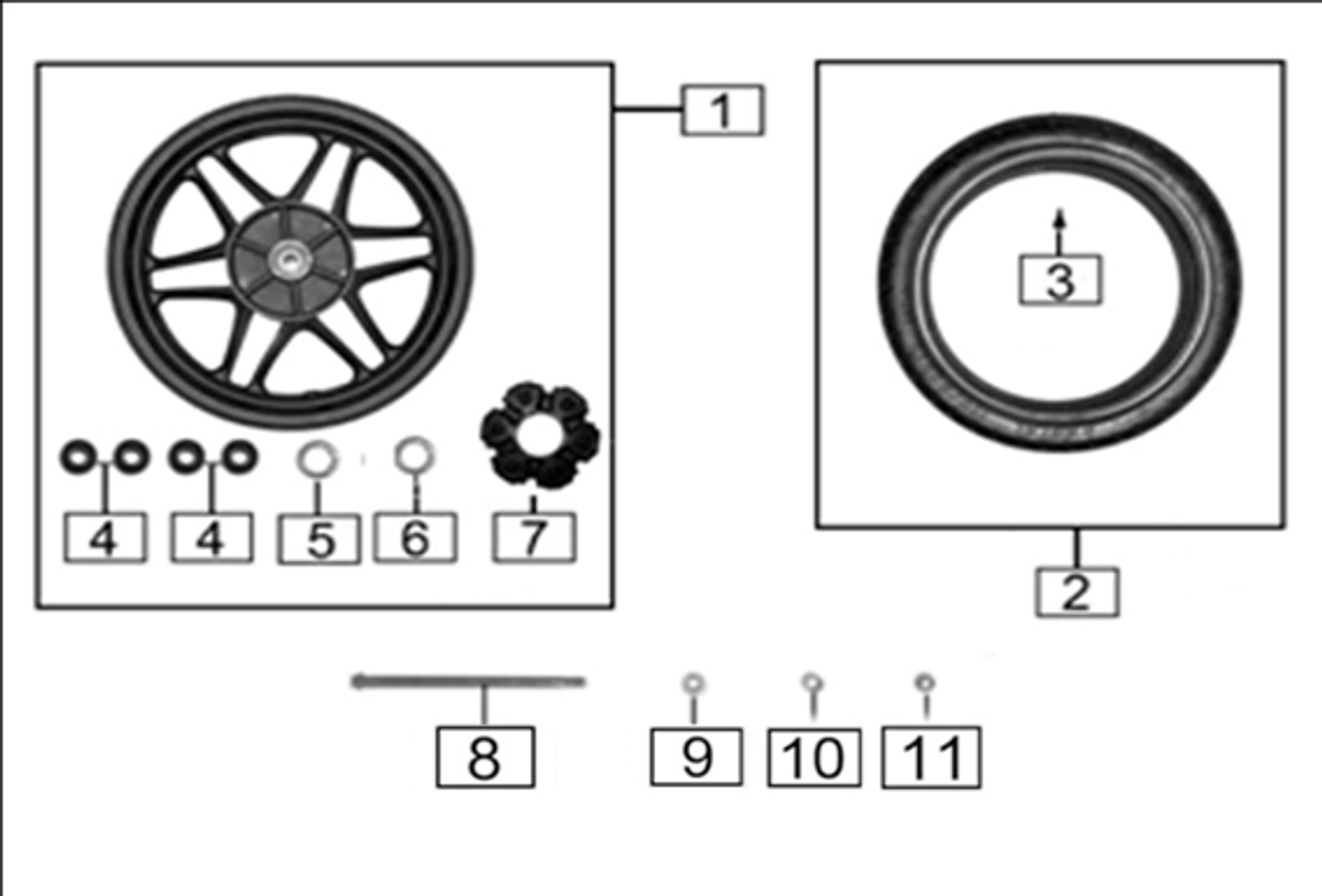 REAR ALUMINUM WHEEL