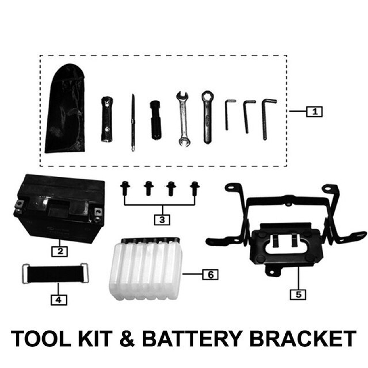 Tools & Battery Bracket