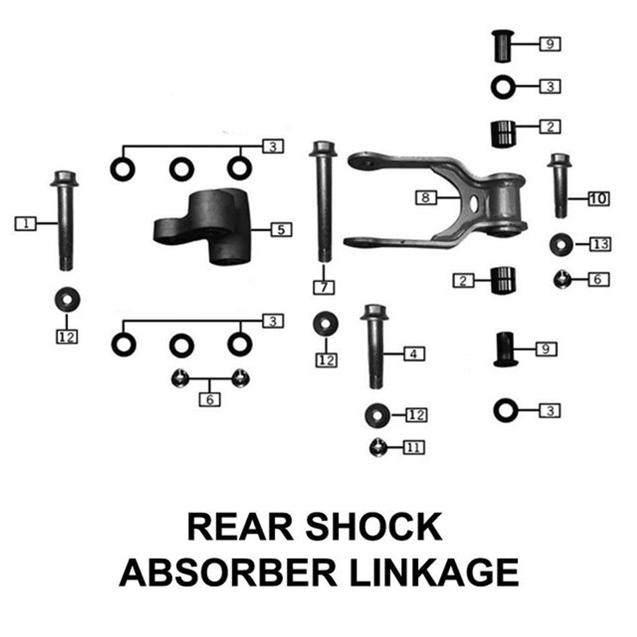 Shock Absorber Linkage, Rear