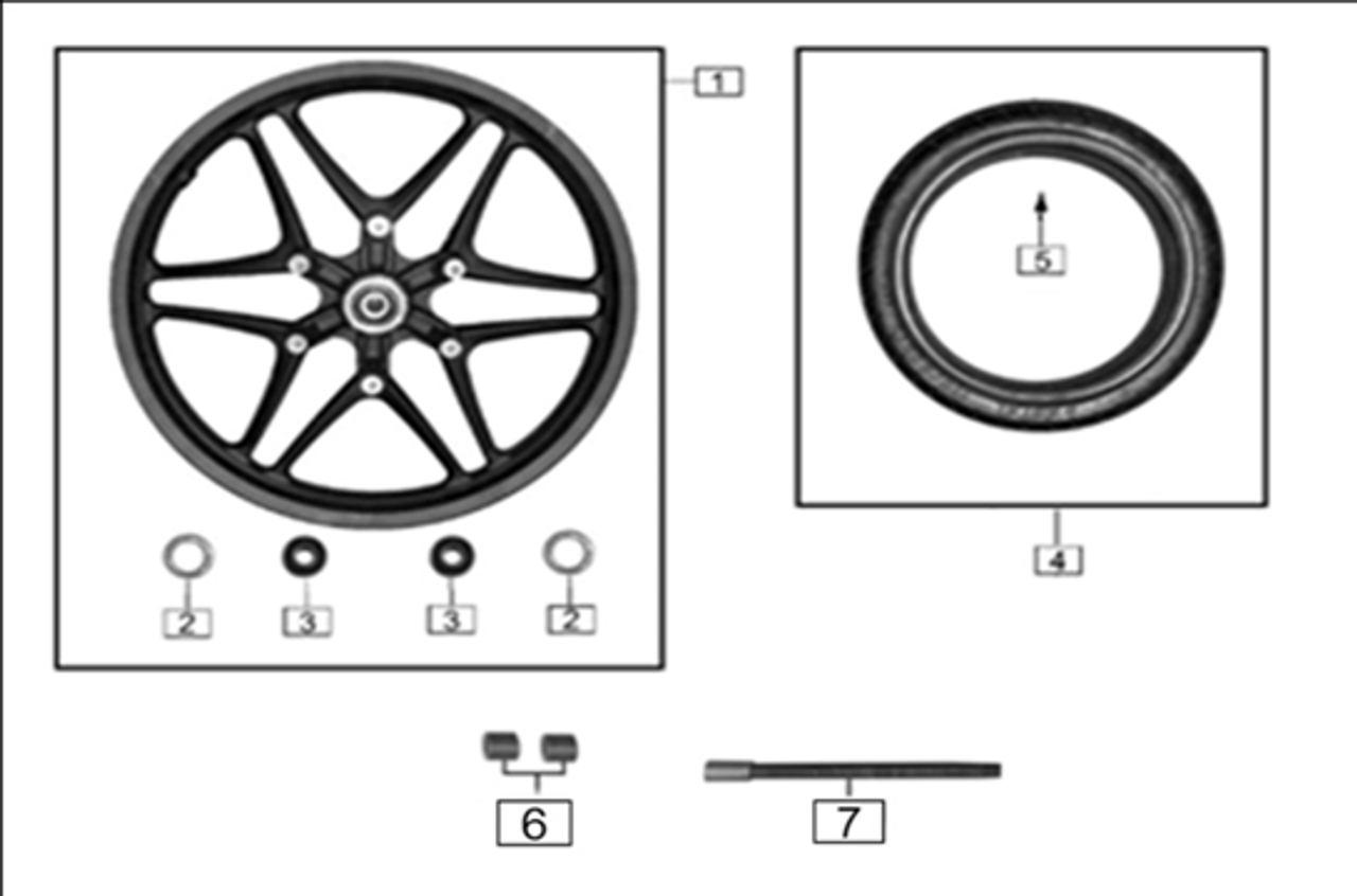 FRONT ALUMINUM WHEEL