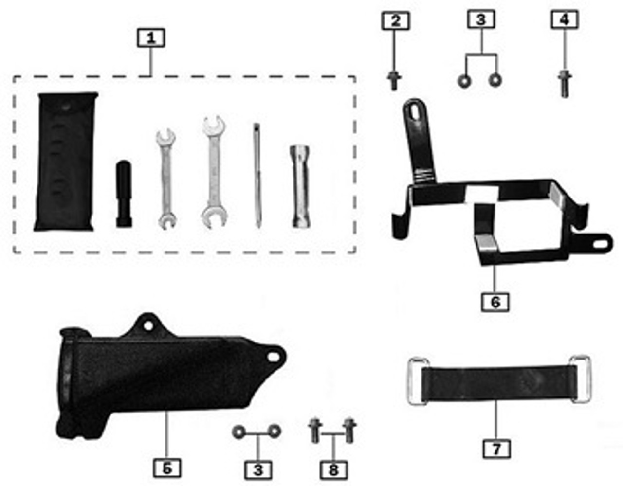 Battery Bracket and Toolkit