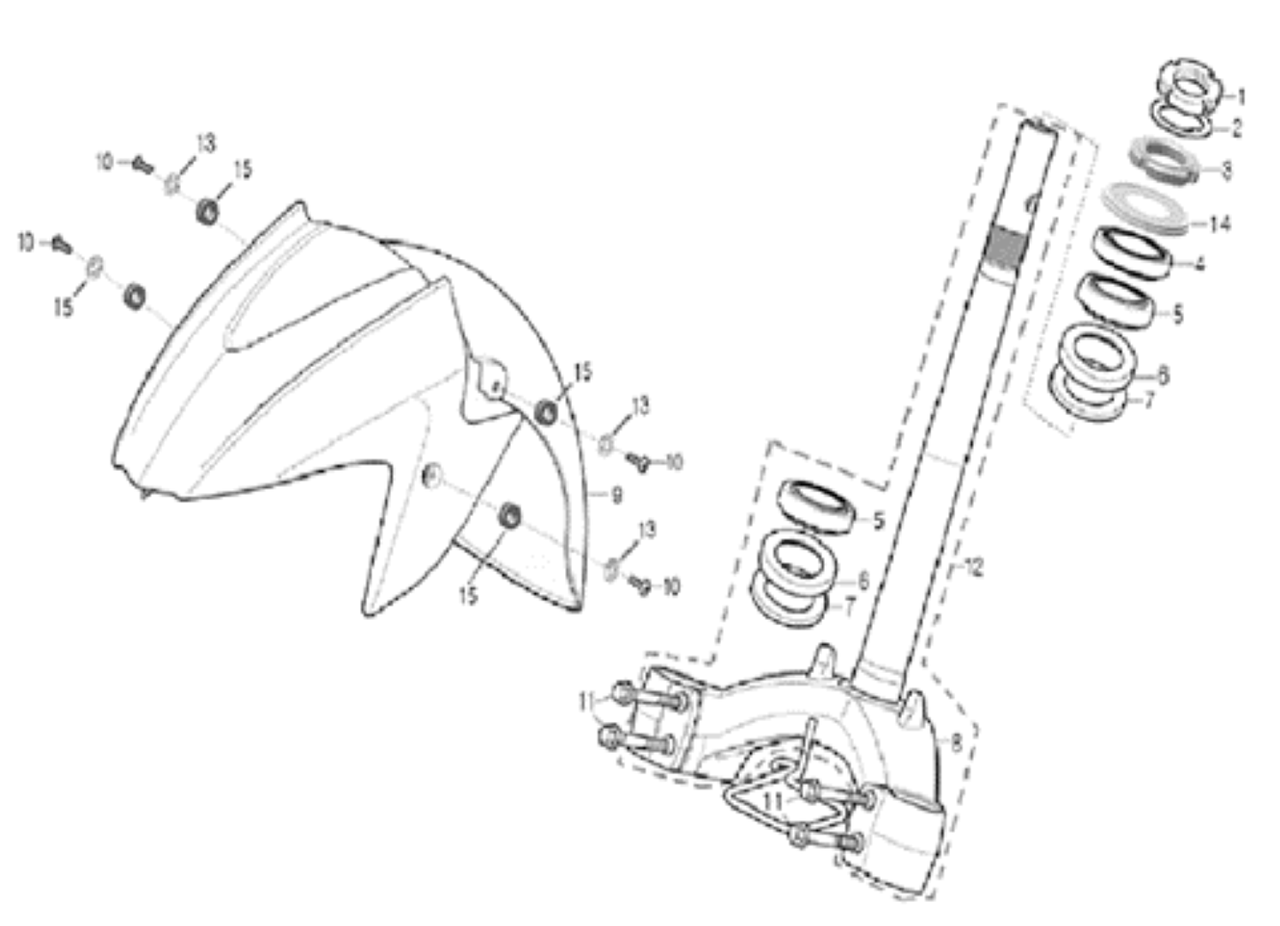 Steering Column and Front Fender