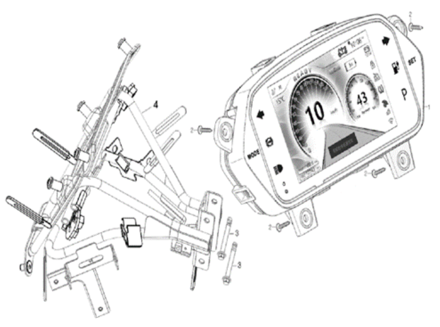 Stock Replacement Parts ERT3 Parts TFT Display CSC Motorcycles
