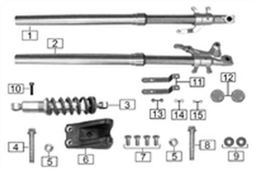 Right front absorber(blue)