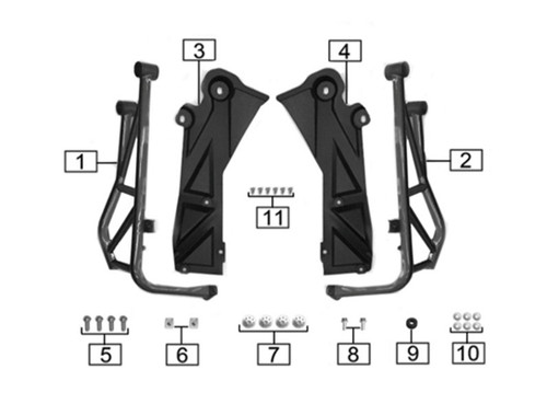 小物 mts Stock Replacement Parts - City Slicker Parts - SUBFRAME - CSC