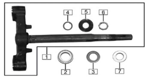 Stock Replacement Parts - ES5 Parts - Steering Stem - CSC Motorcycles