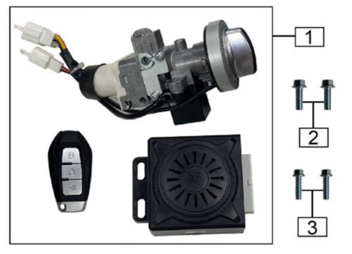 3 - Bolt M5x16 fits ES5 Ignition Lock - CSC Motorcycles