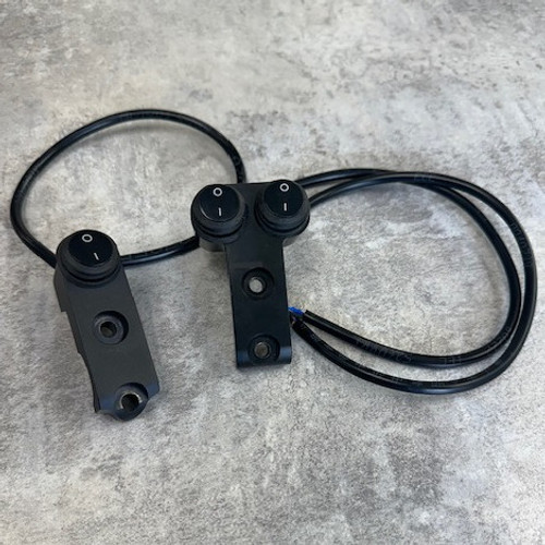 Switch Housings with Waterproof Rocker Switches, 15" Lead for 7/8" Handlebars