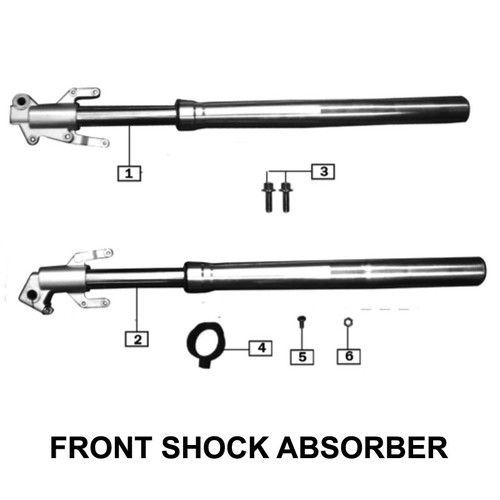 Stock Replacement Parts - RX3 Parts - Body Parts - Forks, Front