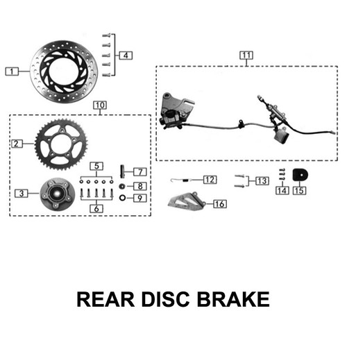 Rear bracke Rotor